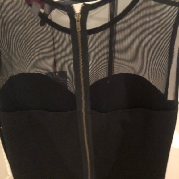 BE BOP size 16 black studded midi dress sleeveless sheer top zip back NWT - Picture 4 of 12